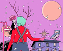 "Viaggio d'inverno": un'illustrazione originale per il Natale a Calderara