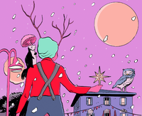 "Viaggio d'inverno": un'illustrazione originale per il Natale a Calderara